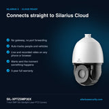 SIL-XPTZ5MP30X connects straight to Silarius Cloud
