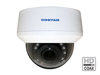 IDIS CDT2S12IFW 2MP HDoC Indoor Dome Camera, 2.8-12mm Lens, White