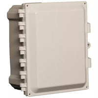 AccelTex ATS-00047 10x8x4 Nonconfigured Polycarbonate Enclosure with Solid Door and Key Lock