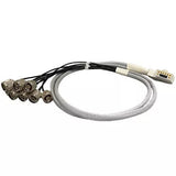AccelTex ATS-00022 100 Series 8 Port Right Angle DART to N-Style Plug 10 inch Cable Assembly
