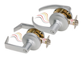 SDC Z7252EC6PKA Z7252 Electrified Cylindrical Lockset 12/24 VDC, 6 PKA, Satin Chrome