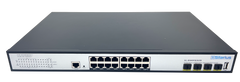 Silarius SIL-B16M3POE1G300 16 Ports 10/100/1000Mbps Gigabit Layer3 Managed PoE+ switch with 4 Ports 10G SFP+ Uplink,1USB, 1 Console, 6KV surge protection,300W,rack mount installation