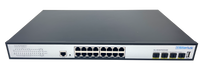Silarius SIL-B16M3POE1G300 16-Port Gigabit Layer 3 Managed PoE+ Switch 300W 10G SFP+ Rack Mount Surveillance