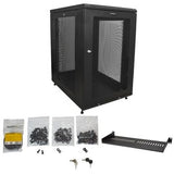 StarTech.com RK1833BKM 18U 19" Server Rack Cabinet 4 Post 2-30" Deep/Locking /Casters