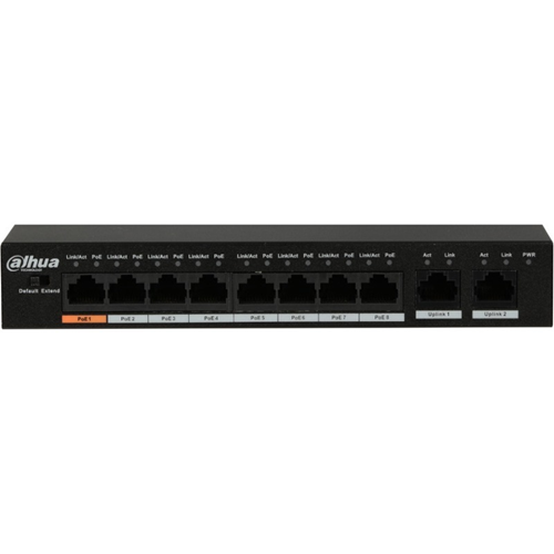 Dahua Technology DH-PFS3010-8ET-96 10-Port Fast Ethernet PoE+ Switch