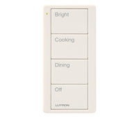 Lutron PJ2-4B-TBI-P02 Pico 4-Button Kitchen Keypad - (Biscuit | Satin)