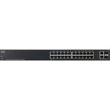 Cisco SF220-24P-K9-NA PoE+ Smart Switch with 24 x 10/100 Mb/s Ethernet Ports