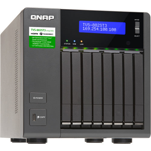 QNAP TVS-882ST3-I7-8G-US TVS-882ST3 8-Bay NAS Enclosure