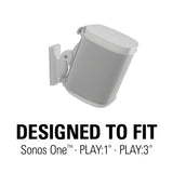 Sanus WSWM21-W1 Sonos Play 1 & Play 3 Wireless Speaker Wall Mounts White- Single