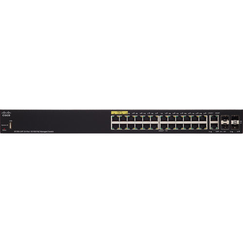 Cisco SF350-24P-K9-NA 350 Series 24-Port PoE+ Managed 10/100 Mb/s Ethernet Switch