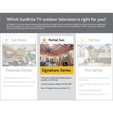 SunBriteTV SB-S2-55-4K-WH 55" Signature Series 2 4K Ultra HD Partial Sun Outdoor TV - White