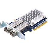 QNAP QXP-32G2FC Dual-Port 32Gb Fiber Channel Host Bus Adapter with SFP+ Transceivers