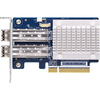 QNAP QXP-32G2FC Dual-Port 32Gb Fiber Channel Host Bus Adapter with SFP+ Transceivers
