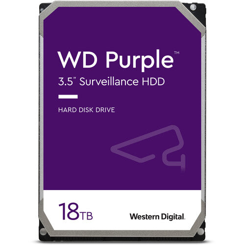 WD Purple 18TB WD181PURP 7200 rpm SATA III 3.5" Internal Surveillance Hard Drive (OEM)