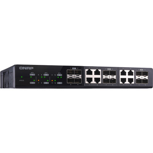 QNAP QSW-M1208-8C-US 12-Port 10GbE Managed Switch with SFP+