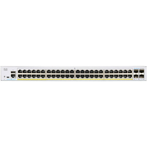 Cisco CBS250-48P-4X 48-Port Gigabit Ethernet PoE+ Compliant Smart Switch with SFP