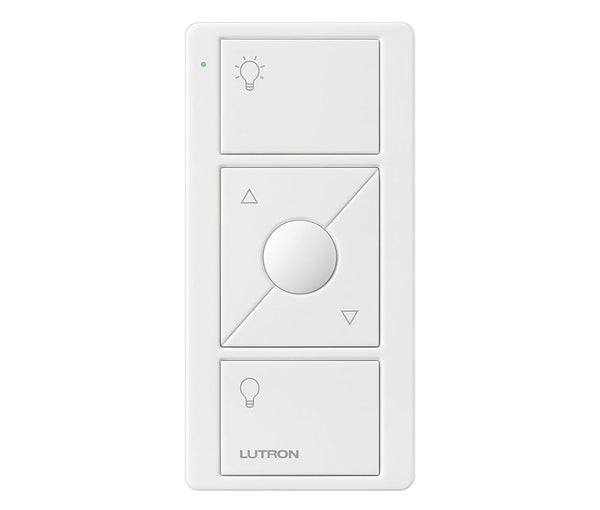 IN STOCK! Lutron PJ2-3BRL-GWH-L01 Pico 3-Button Raise/Lower Light Remote - (White | Gloss)