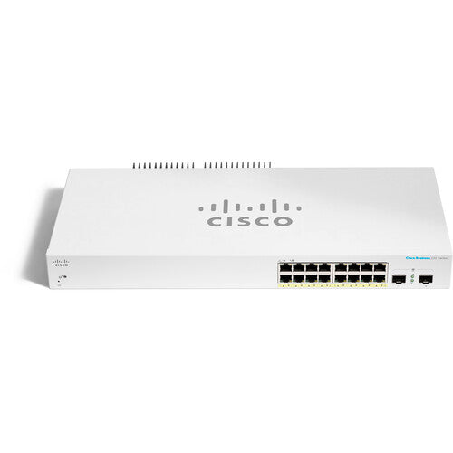 Cisco CBS220-16P-2G 16-Port Gigabit PoE-Compliant Managed Network Switch with SFP