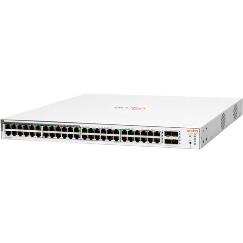 Aruba Instant On 1830 JL815A JL815A#ABA 48-Port Gigabit (24 ports PoE+) Compliant Managed Network Switch with 4 SFP ports