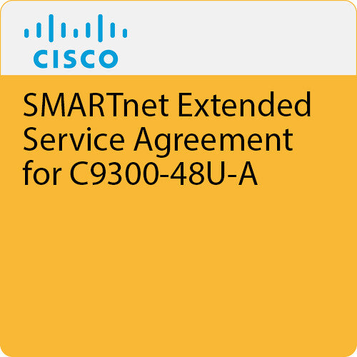 Cisco SMARTnet Extended Service Agreement for C9300-48U-A