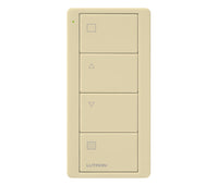 Lutron PJ2-4B-GIV-S01 Pico 4-Button Raise/Lower Shade Remote With Shade Icons - (Ivory | Gloss)