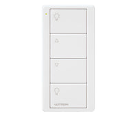 Lutron PJ2-4B-TSW-L01 Pico 4-Button Raise/Lower Light Remote - (Snow | Satin)