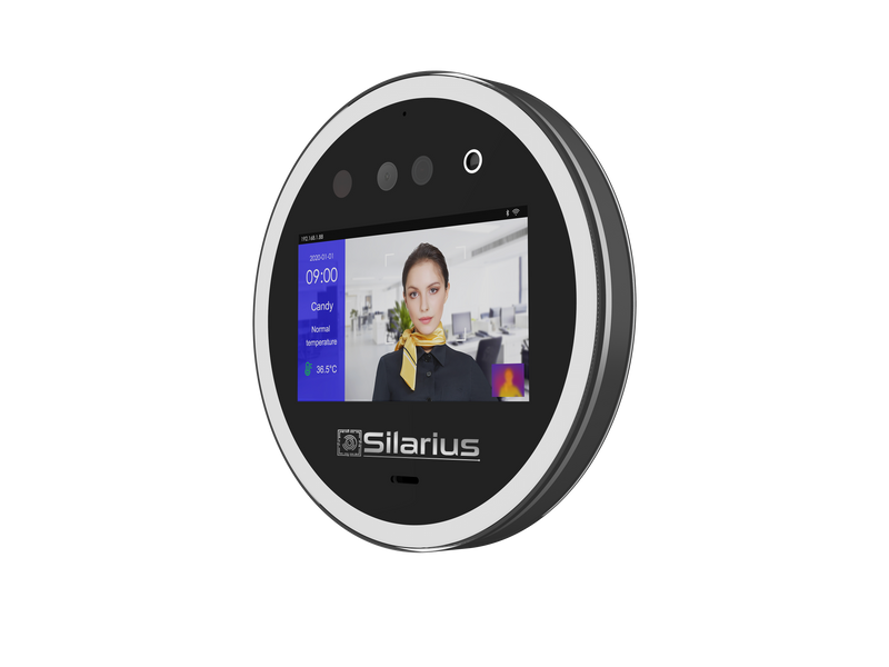 Silarius SIL‐ACCESSTEMP Smart Face Recognition, Temperature Measurement Device, Employee time management Device (NDAA Compliant)