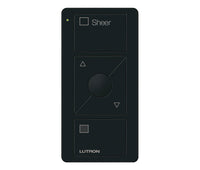 Lutron PJ2-3BRL-GBL-S04 Pico 3-Button Raise/Lower Sheer Remote With Text - (Black | Gloss)