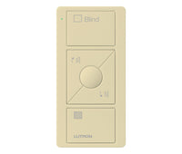 Lutron PJ2-3BRL-GIV-S05 Pico 3-Button Blind Tilt Remote With Text - (Ivory | Gloss)