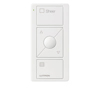 Lutron PJ2-3BRL-GWH-S04 Pico 3-Button Raise/Lower Sheer Remote With Text - (White | Gloss)