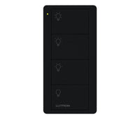 Lutron PJ2-4B-GBL-L31 Pico 4-Button 3-Preset Light Icon Remote - (Black | Gloss)