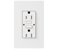 Lutron SCR-15-GFST-SW 15 Amp GFCI Receptacle - (Snow | Satin)