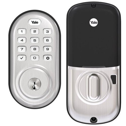 Yale YRD216-ZW2-619 Assure Lock Smart Keypad Deadbolt with Z-Wave Plus, Satin Nickel