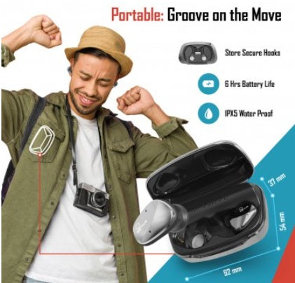 IN STOCK! Genius GENIUS-WIRELESS-2020GBuds In-Ear True Wireless Stereo Bluetooth® Earbuds with Microphone and Power Bank Charging Base