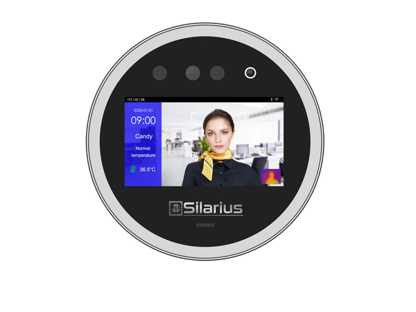 Silarius SIL‐ACCESSTEMP Smart Face Recognition, Temperature Measurement Device, Employee time management Device (NDAA Compliant)