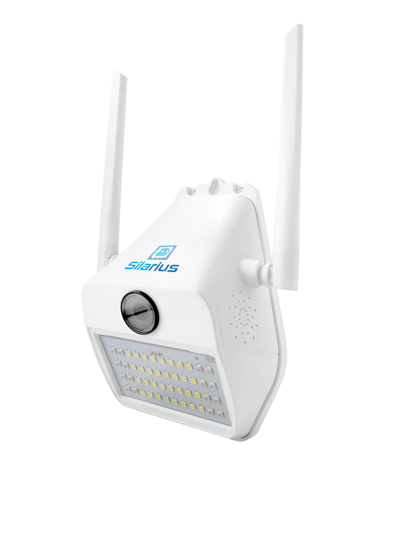 Silarius SIL-LIGHTSWIFI2MP28 WiFi, APP enabled, fixed, 2MP full HD, Alarm lights, Outdoor camera, 2-Way Audio - 2.8mm lens