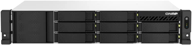 QNAP TS-873AeU-RP-4G-US 8 Bay High-Speed Short Depth Rackmount Rackmount Dual-2.5GbE NAS AMD Ryzen™ CPU,