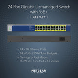 NETGEAR GS524PP-100NAS 24-Port High-power PoE+ Gigabit