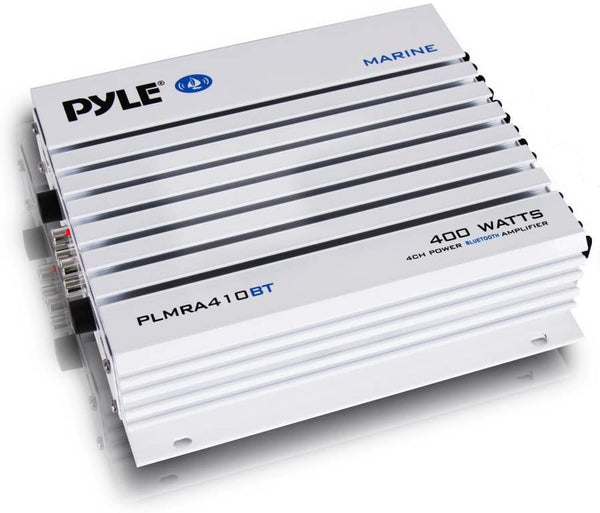 Pyle PLMRA410BT Elite Series Waterproof 400-Watt Marine Class AB Amp with Bluetooth® (4 Channels)