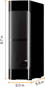 IN STOCK! WD Easystore 20TB External USB 3.0 Hard Drive (Black) WDBAMA0200HBK-NESN