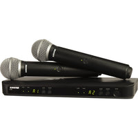 Shure BLX288/PG58 H10 Dual-Channel Wireless Handheld Microphone System with PG58 Capsules
