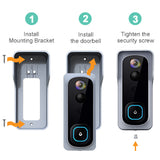 Silarius SIL-DOORBELL2MPBSDB 2MP, WiFi Battery Powered Smart Doorbell Camera + Chime (Outdoor IP65), Cloudedge app , includes 32GB MicroSD card