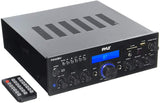 Pyle PDA6BU 200-Watt Bluetooth® Stereo Amp Receiver with USB & SD™ Card Readers