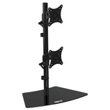Tripp Lite DDR1527SDC Dual Vertical Flat-Screen Desk Stand/Clamp Mount, 15'-27'