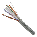 Vertical Cable® 060-490/GY Cat6 550MHz 8 Conductor Cable (1000ft Box | Gray)