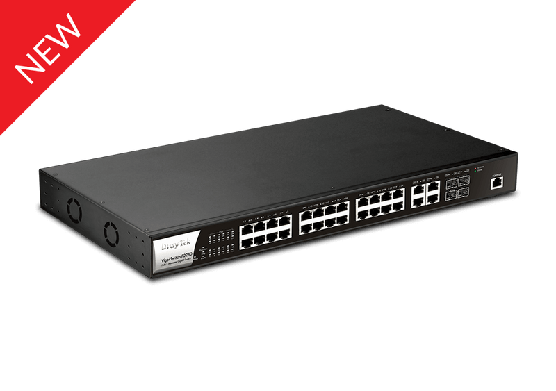 DrayTek VigorSwitch G2280x Layer 2+ Managed Gigabit switch