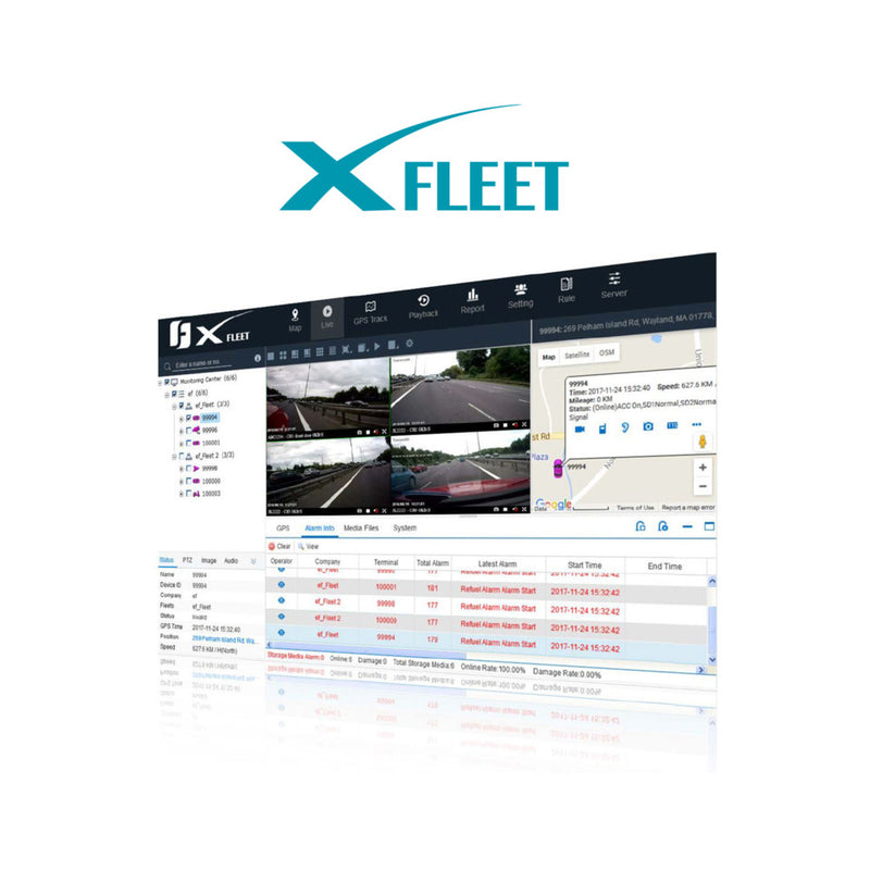 Everfocus XFleet3040 CMS with 2U Chassis Server Incl, 3 Years Up to 40 Vehicles