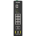 D-Link DIS-200G-12PSW 12-Port Gigabit Smart Managed Industrial PoE Switch-Wide Temp-240W PoE Budget