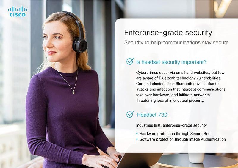 Cisco 730 Wireless Headset (Platinum)