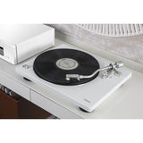DENON DP-400 WHITE HI-FI TURNTABLE WITH SPEED AUTO SENSOR